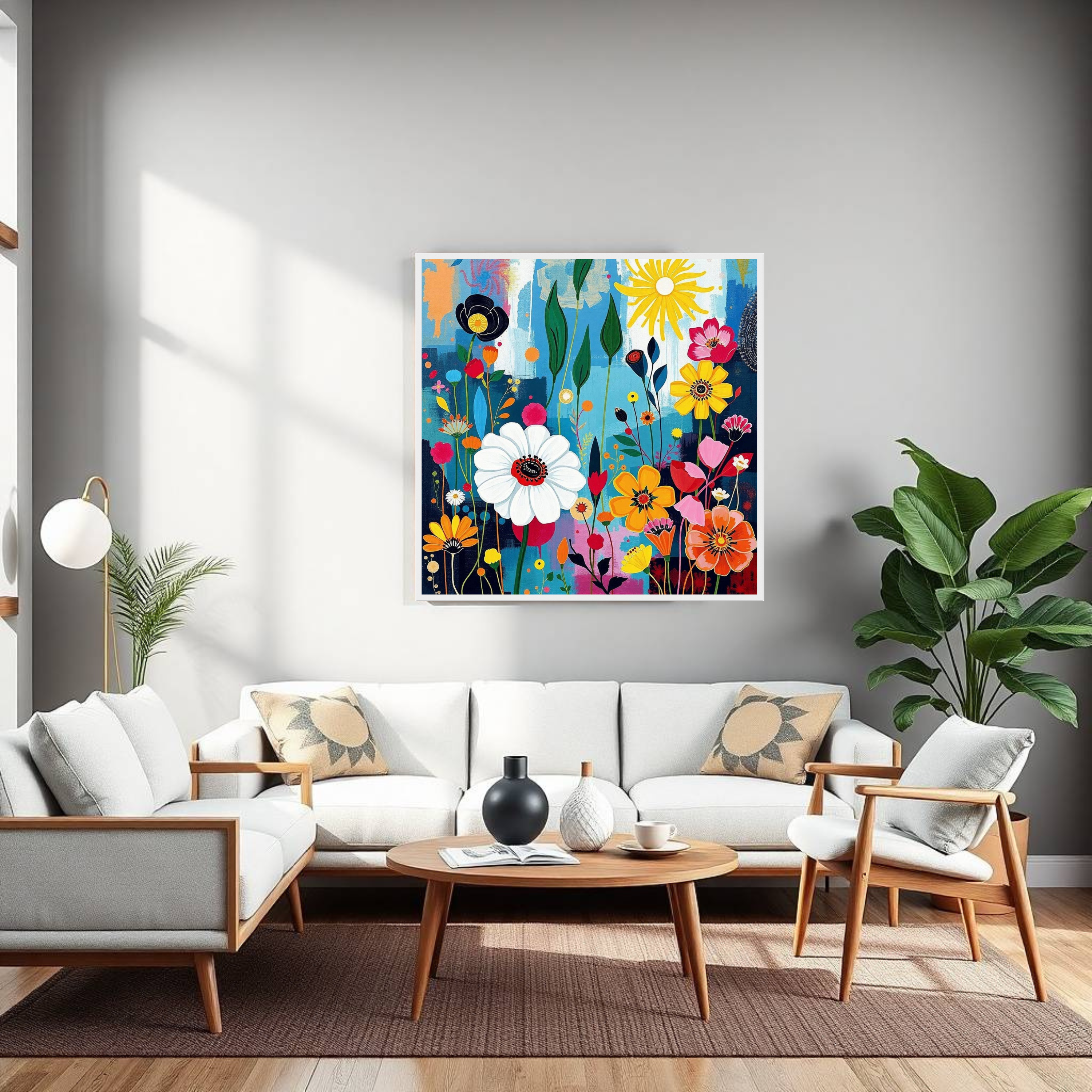 Delightful Blooms — Colourful Wall Art Poster