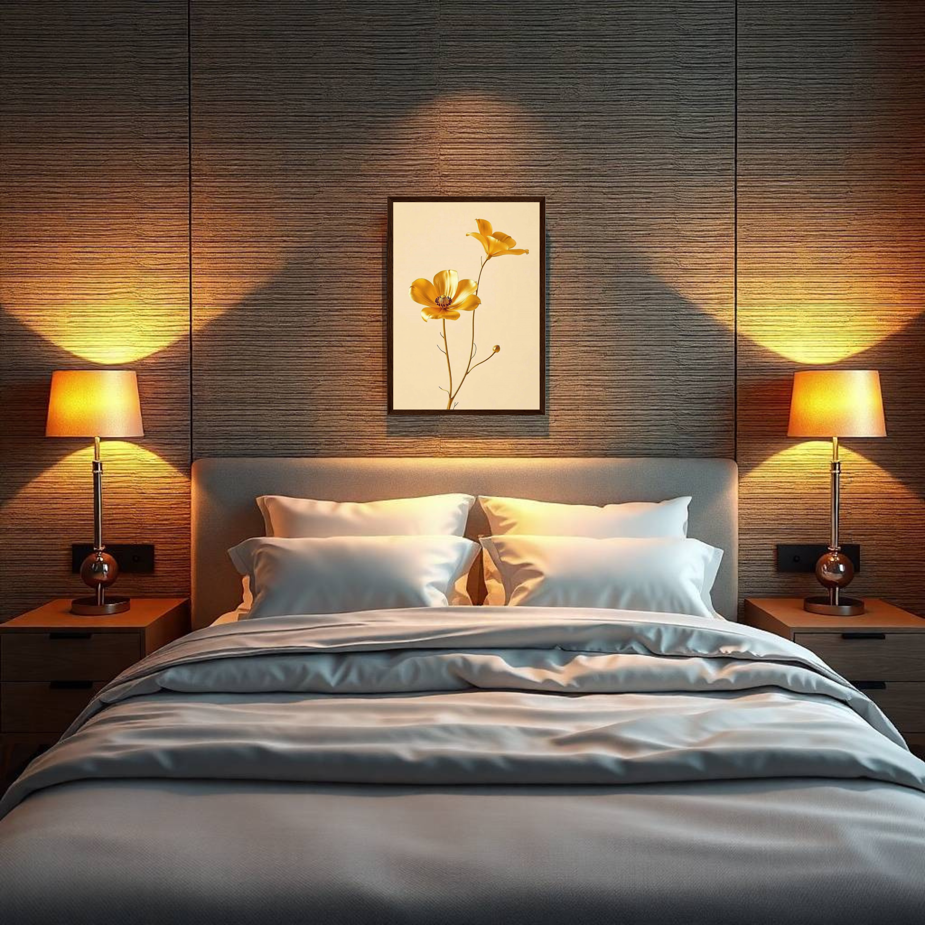 Golden Floral Elegance