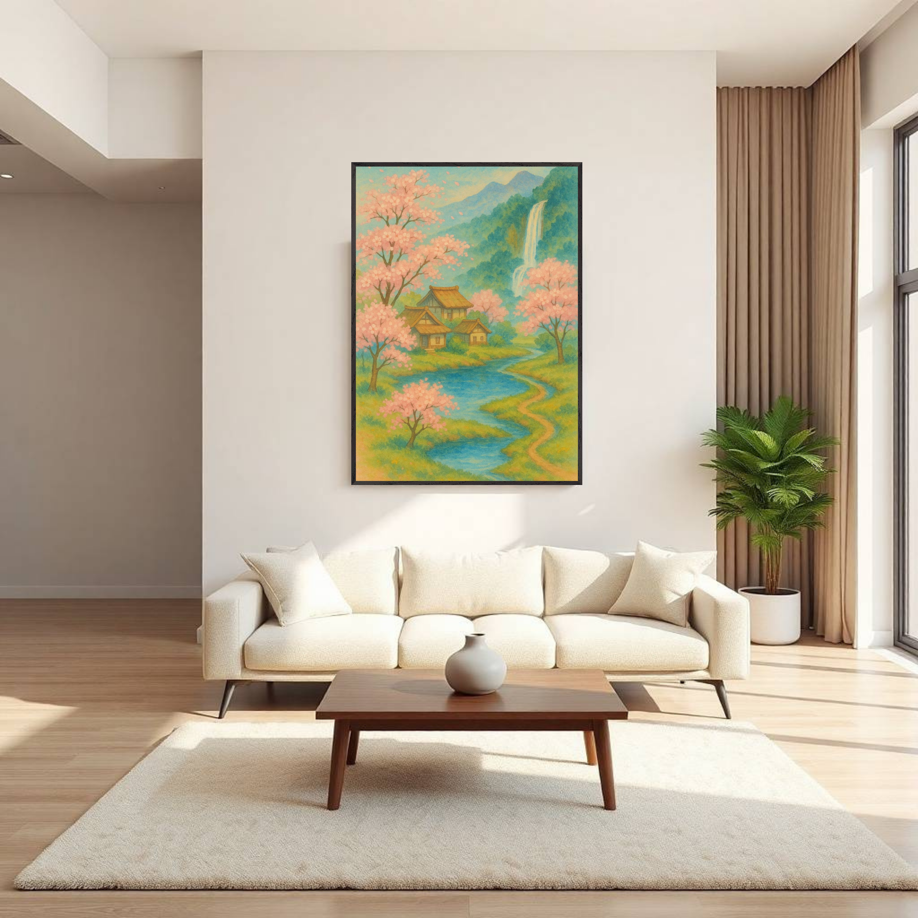 Spring Serenity – Japanese Cherry Blossom Wall Art