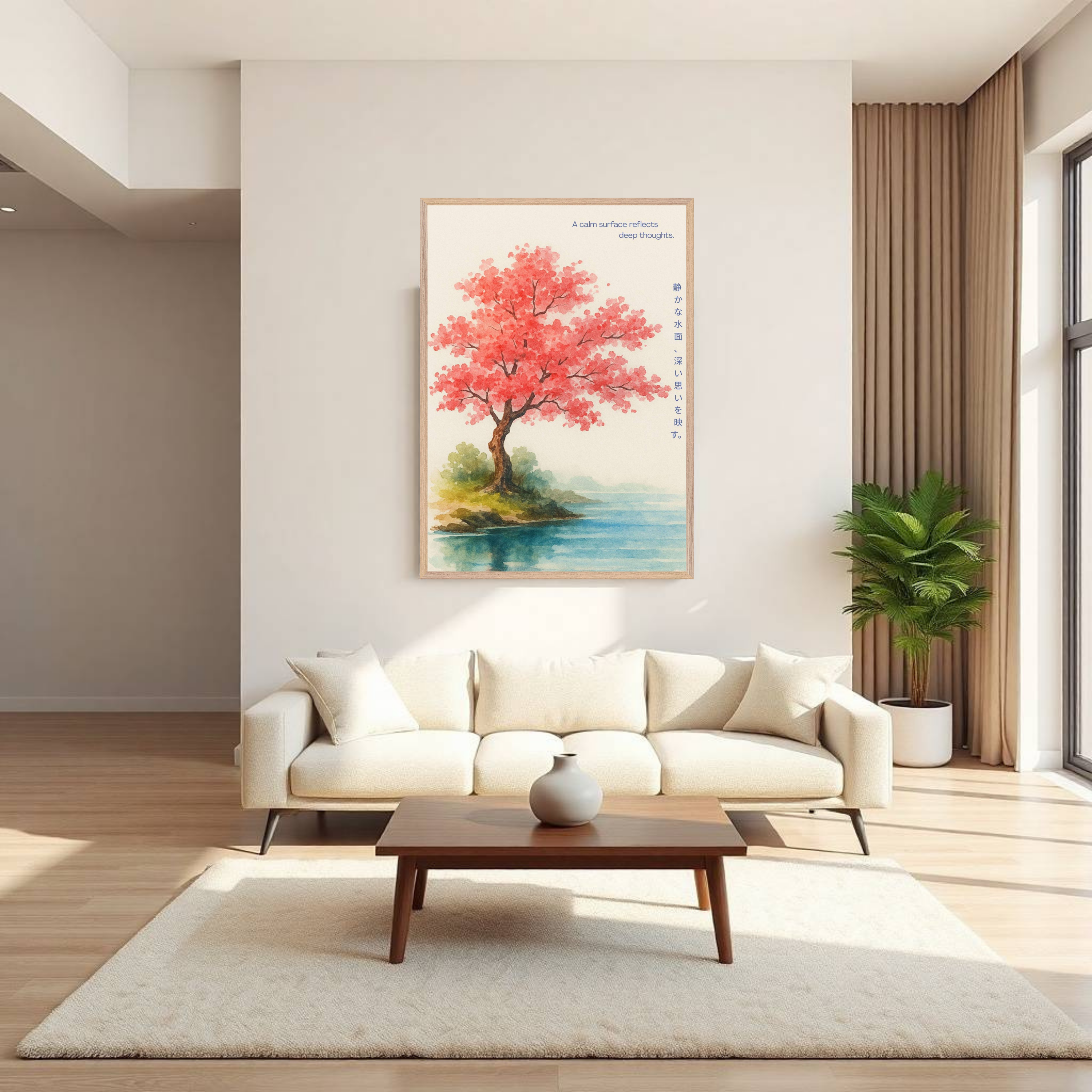 Tranquil Waters – Cherry Blossom Mindfulness Wall Art