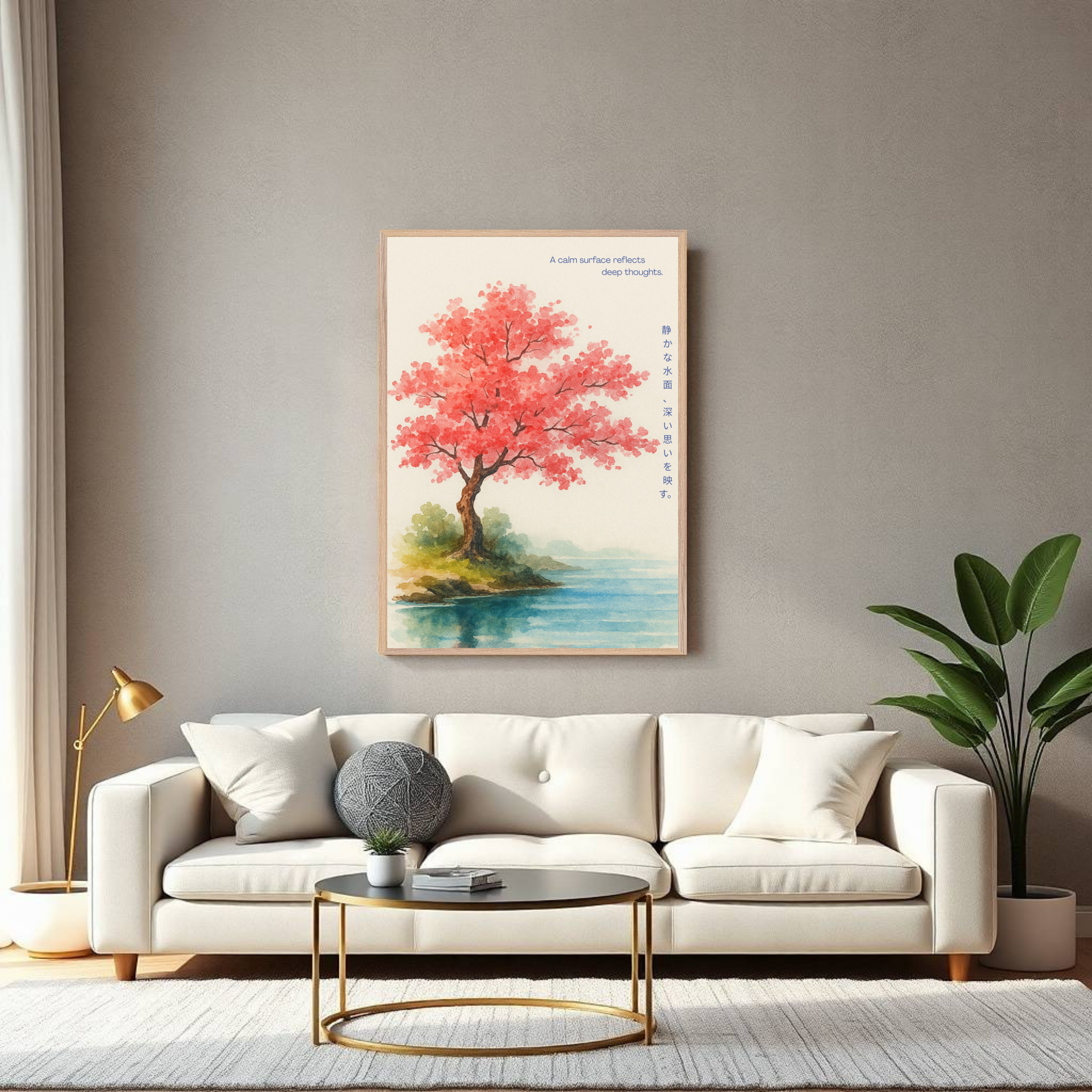 Tranquil Waters – Cherry Blossom Mindfulness Wall Art