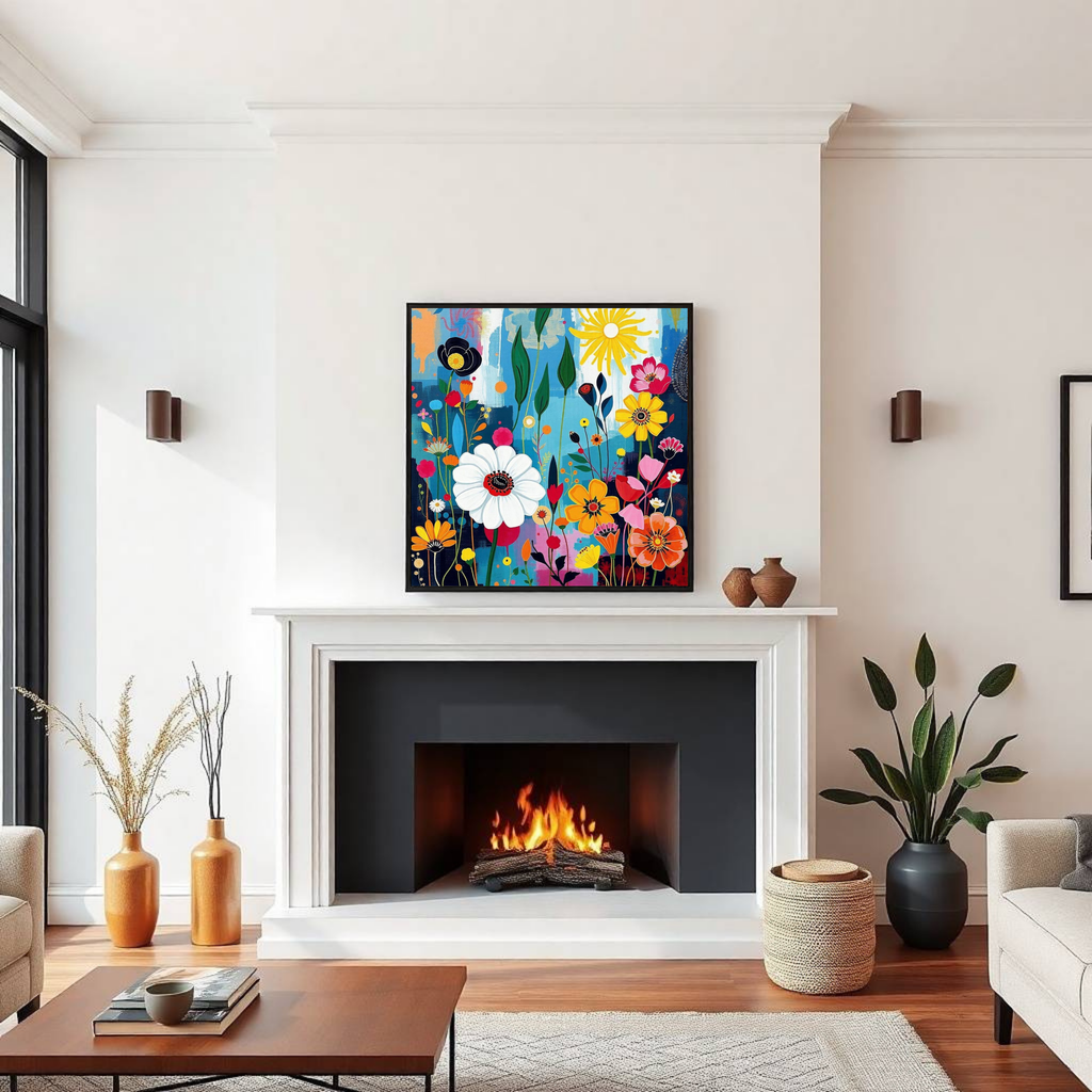 Delightful Blooms — Colourful Wall Art Poster