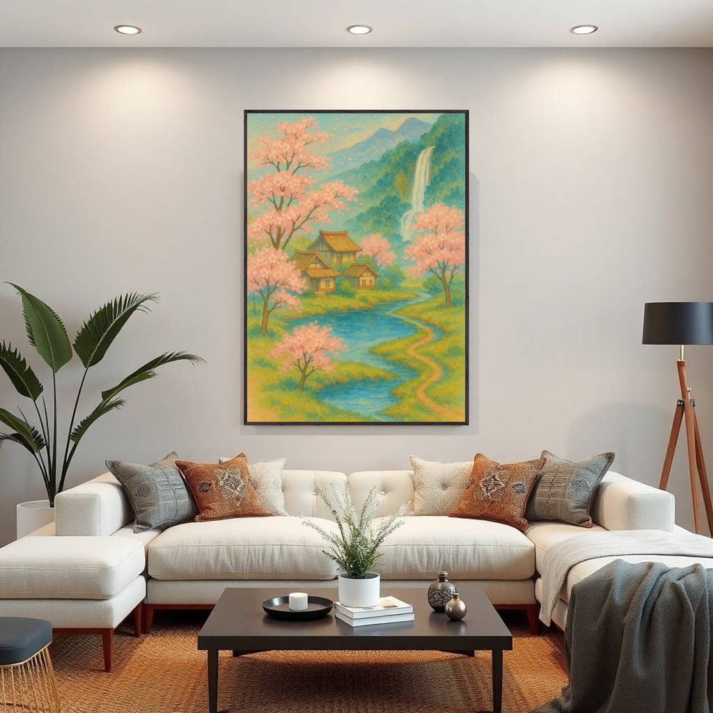 Spring Serenity – Japanese Cherry Blossom Wall Art